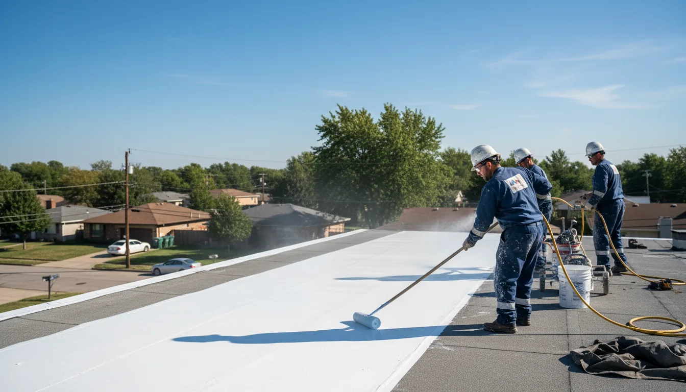 Commercial roof coating in Conesville, OH near me